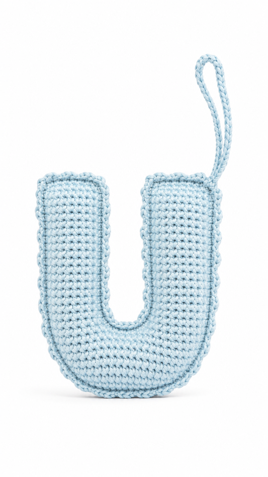 Crochet Bag Charm - U