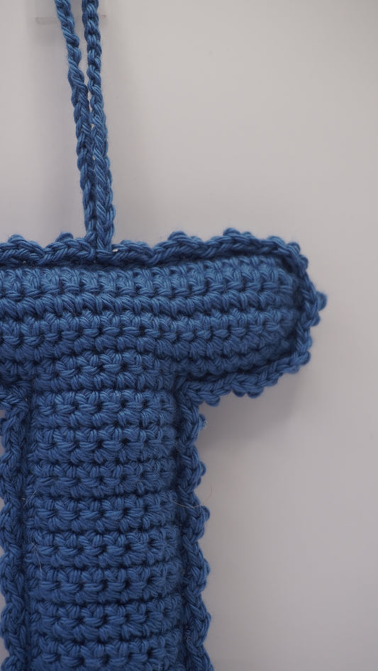 Crochet Bag Charm - T