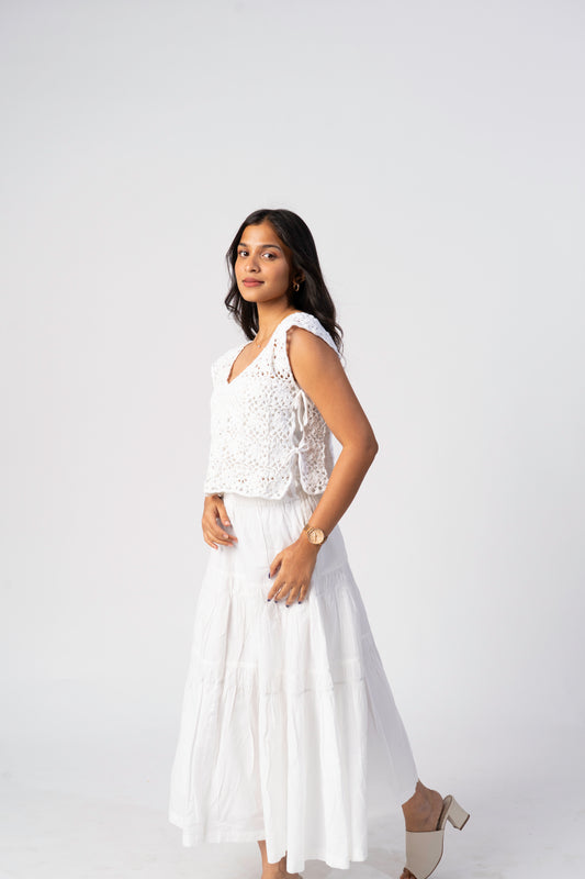 Handcrafted crochet cover up by Ritika Dacha