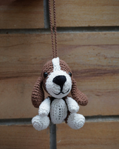 Crochet Beagle Charm
