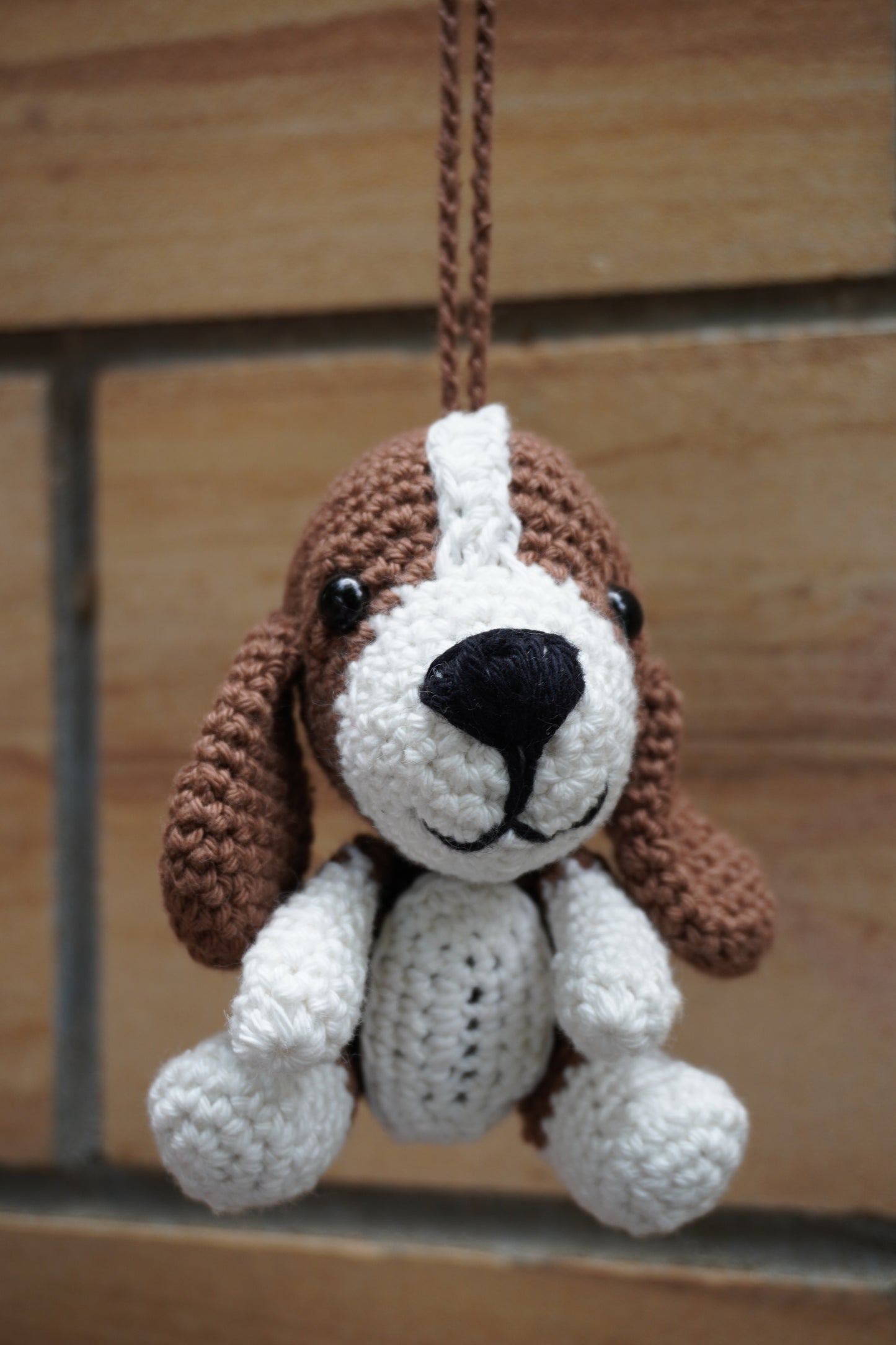Crochet Beagle Charm