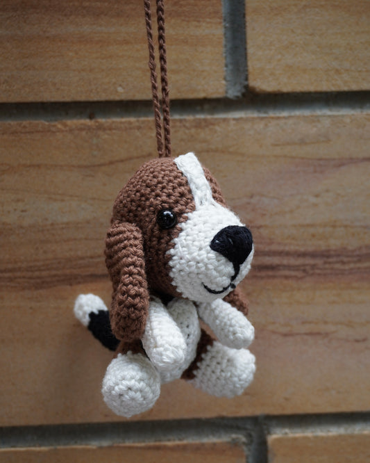 Crochet Beagle Charm