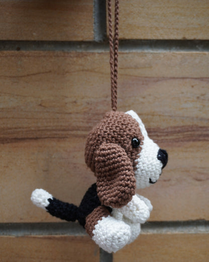 Crochet Beagle Charm