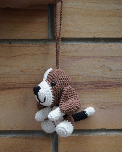 Crochet Beagle Charm