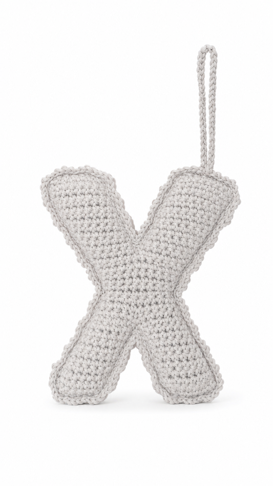 Crochet Bag Charm - X