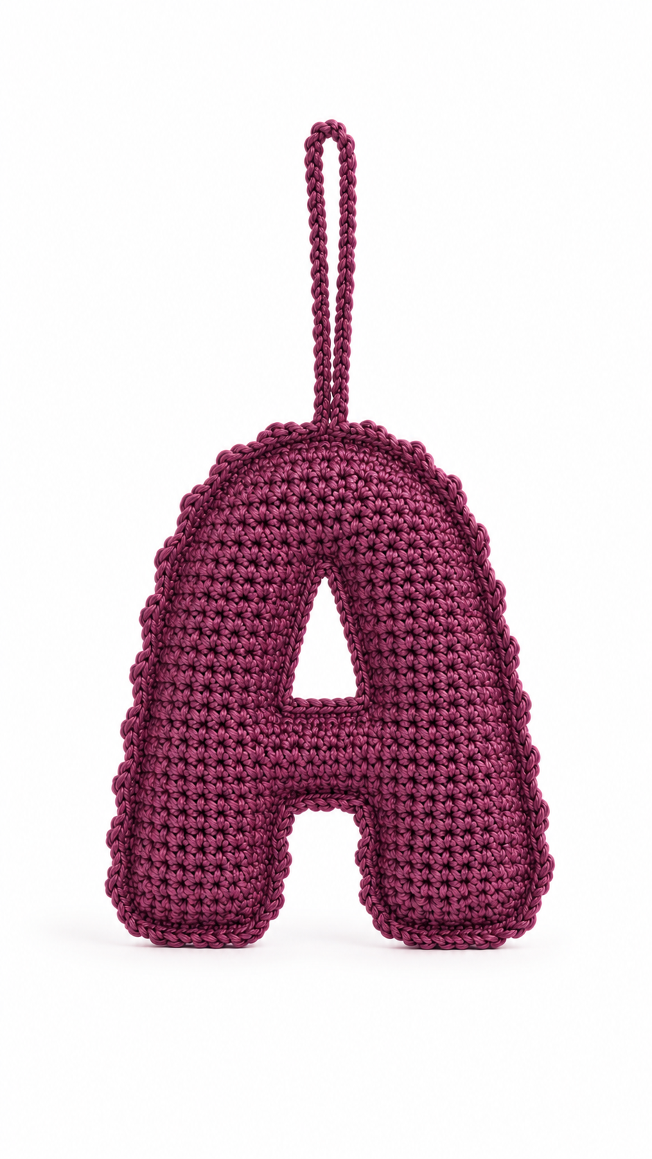 Crochet Bag charm - A