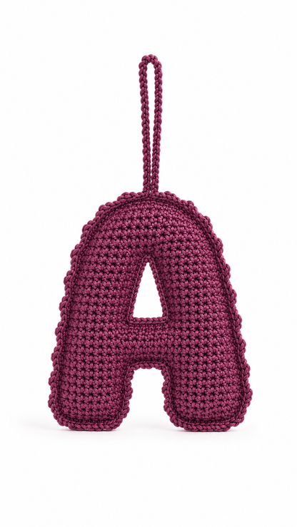 Crochet Bag charm - A