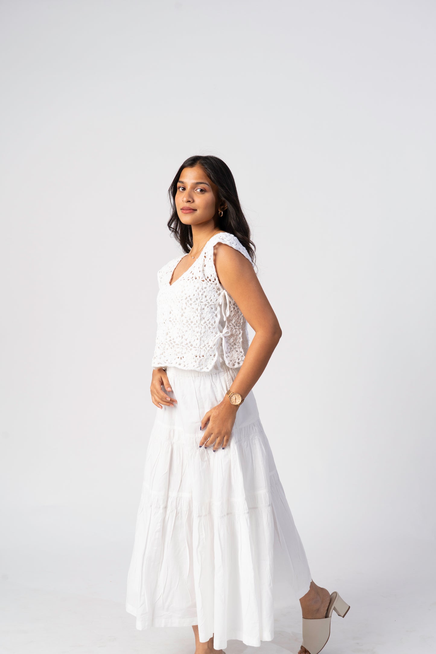 Handcrafted crochet cover up by Ritika Dacha
