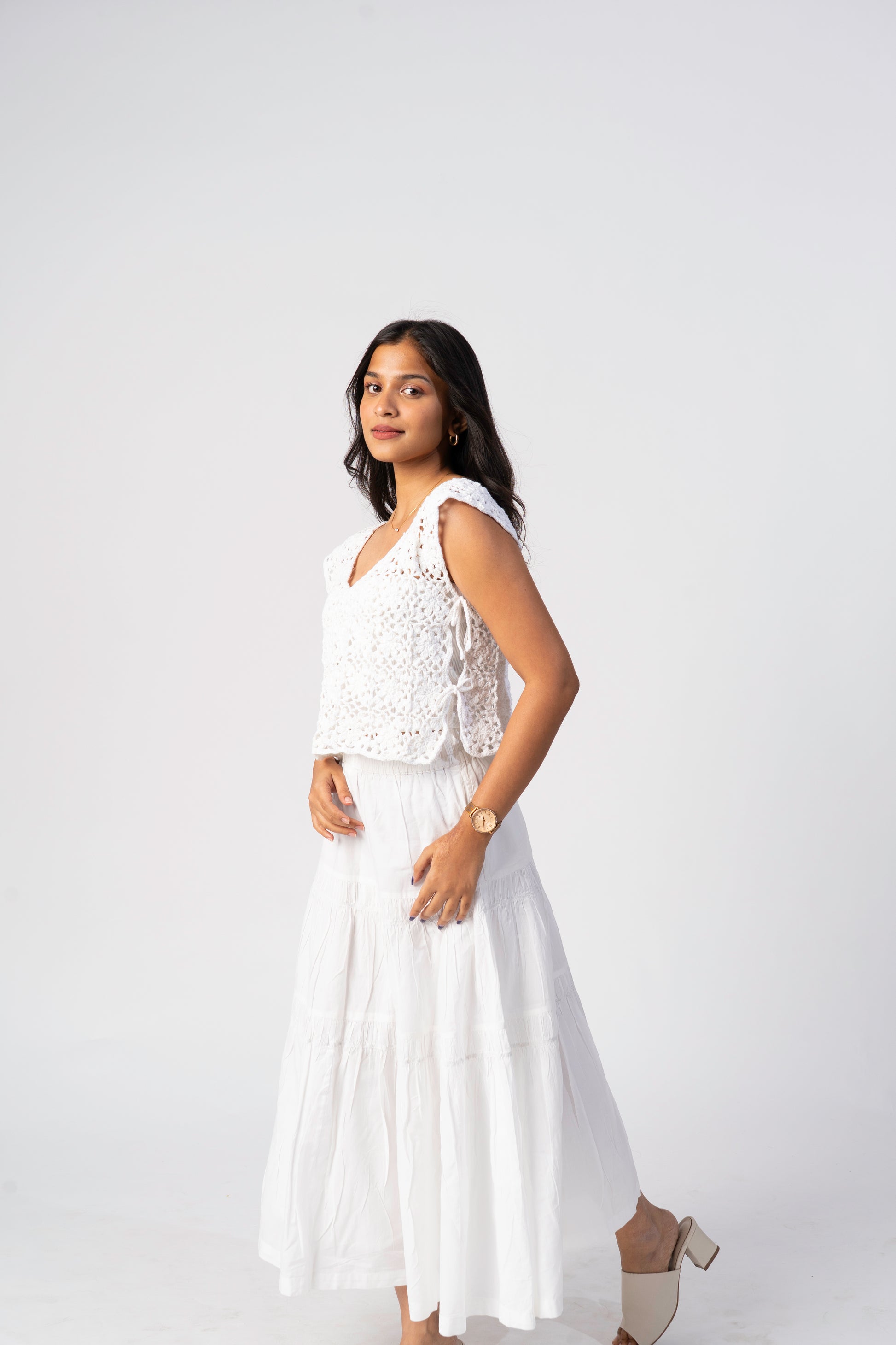 Handcrafted crochet cover up by Ritika Dacha