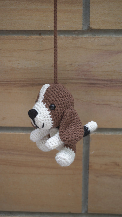 Crochet Beagle Charm