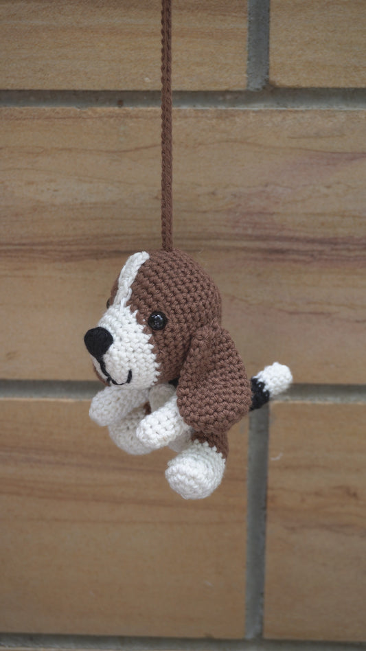 Crochet Beagle Charm